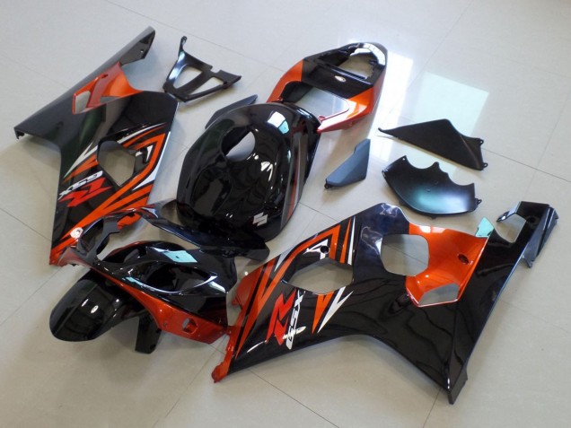 Carena Moto Suzuki GSXR 600 / GSXR 750 2004-2005 - Nero Lucido Arancia