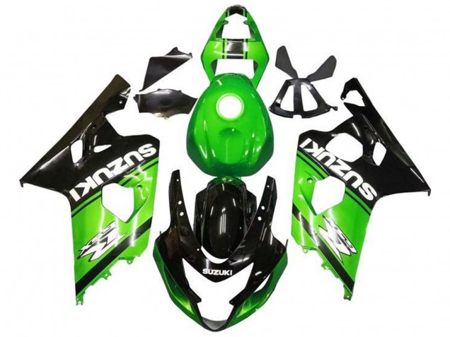 Carena Moto Suzuki GSXR 600 / GSXR 750 2004-2005 - Verde Nero Bianco