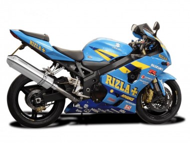Carena Moto Suzuki GSXR 600 / GSXR 750 2004-2005 - Azzurro Chiaro Giallo Rizla Motul Fabbrica