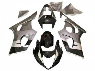 Carena Moto Suzuki GSXR 600 / GSXR 750 2004-2005 - Argento Nero Lucido Fabbrica
