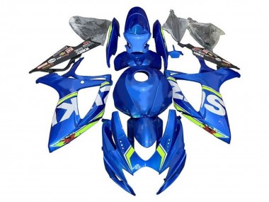 Carena Moto Suzuki GSXR 600 / GSXR 750 2006-2007 - Blu Bianco Verde Fabbrica