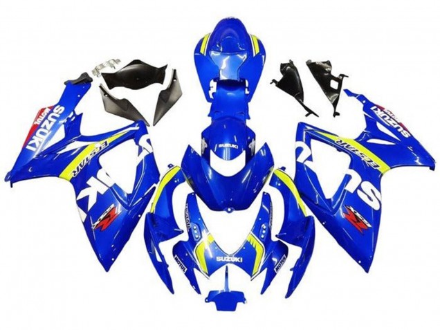 Carena Moto Suzuki GSXR 600 / GSXR 750 2006-2007 - Blu Bianco Giallo Rosso Ecstar