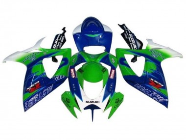 Carena Moto Suzuki GSXR 600 / GSXR 750 2006-2007 - Bianco Blu Verde Alstare Fabbrica