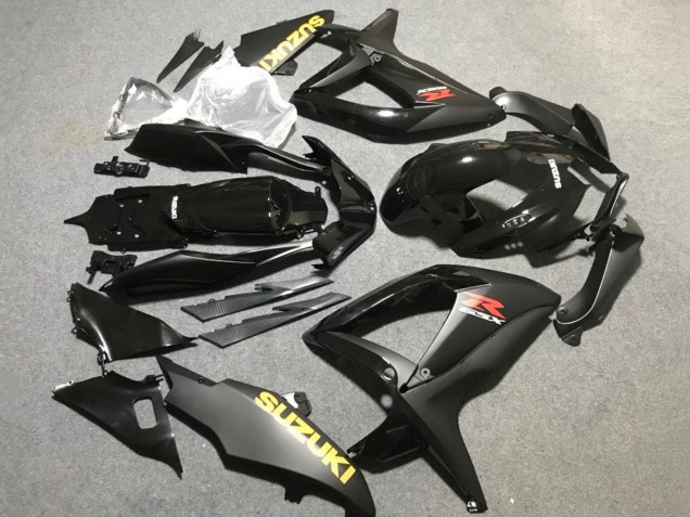 Carena Moto Suzuki GSXR 600 / GSXR 750 2006-2007 - Nero Opaco Nero Lucido Giallo