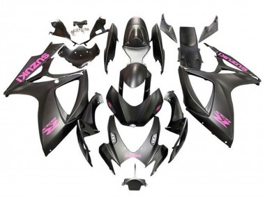 Carena Moto Suzuki GSXR 600 / GSXR 750 2006-2007 - Nero Opaco Rosa Fabbrica
