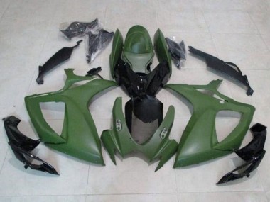 Carena Moto Suzuki GSXR 600 / GSXR 750 2006-2007 - Verde Militare Nero Lucido Fabbrica