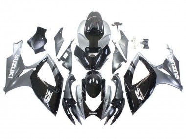 Carena Moto Suzuki GSXR 600 / GSXR 750 2006-2007 - Argento Nero Lucido Bianco Fabbrica