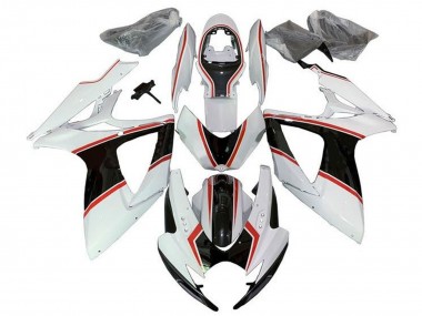 Carena Moto Suzuki GSXR 600 / GSXR 750 2006-2007 - Bianco Arancia Nero Gessato Fabbrica