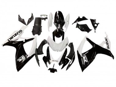 Carena Moto Suzuki GSXR 600 / GSXR 750 2006-2007 - Bianco Nero Lucido Fabbrica