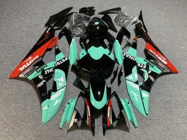 Carena Moto Yamaha YZF R6 2006-2007 - Verde Chiaro Rosso Nero Petronas Motul Fabbrica