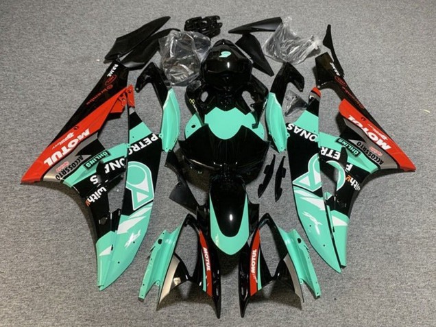 Carena Moto Yamaha YZF R6 2006-2007 - Verde Chiaro Rosso Nero Petronas Motul