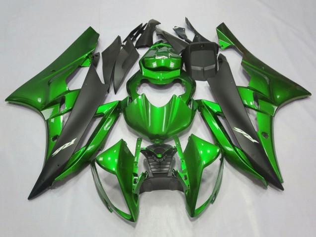 Carena Moto Yamaha YZF R6 2006-2007 - Verde Nero Opaco