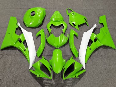 Carena Moto Yamaha YZF R6 2006-2007 - Verde Bianco Fabbrica