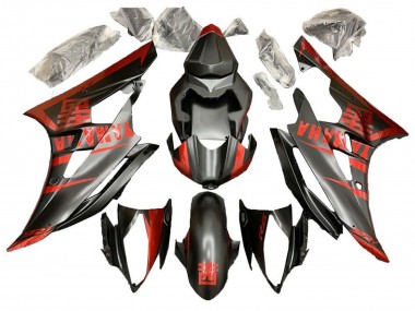 Carena Moto Yamaha YZF R6 2006-2007 - Rosso Nero Opaco Fabbrica