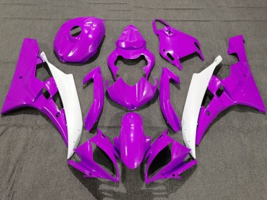 Carena Moto Yamaha YZF R6 2006-2007 - Viola Bianco Fabbrica