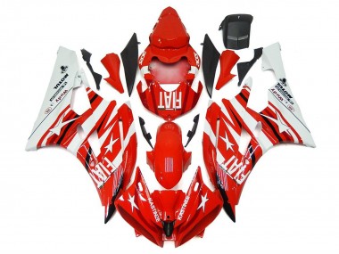 Carena Moto Yamaha YZF R6 2006-2007 - Bianco Rosso Fiat Star Michelin Motul Fabbrica