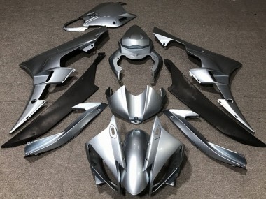 Carena Moto Yamaha YZF R6 2006-2007 - Argento Nero Opaco Fabbrica
