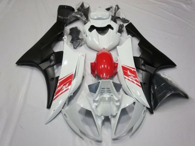Carena Moto Yamaha YZF R6 2006-2007 - Bianco Rosso Nero Opaco Fabbrica