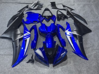 Carena Moto Yamaha YZF R6 2008-2016 - Blu Bianco Nero Opaco Fabbrica