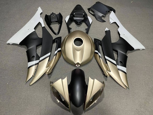 Carena Moto Yamaha YZF R6 2008-2016 - Bianco Oro Nero Opaco