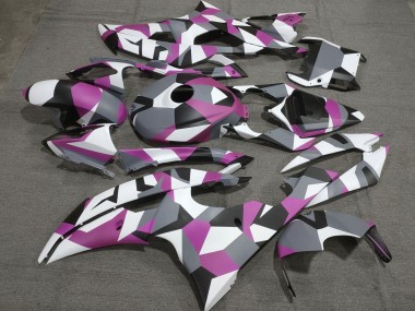 Carena Moto Yamaha YZF R6 2008-2016 - Bianco Rosa Grigio Nero Camouflage Fabbrica