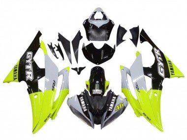 Carena Moto Yamaha YZF R6 2008-2016 - Bianco Verde Nero Lucido GYTR Fabbrica