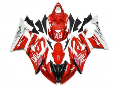 Carena Moto Yamaha YZF R6 2008-2016 - Bianco Rosso Nero Fiat Fabbrica