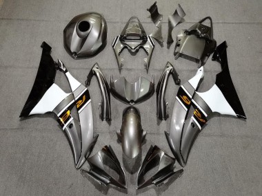 Carena Moto Yamaha YZF R6 2008-2016 - Argento Bianco Oro Nero Fabbrica