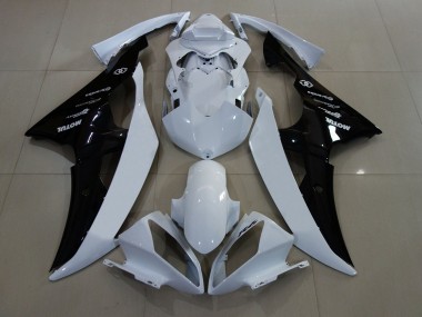 Carena Moto Yamaha YZF R6 2008-2016 - Bianco Nero Lucido Fabbrica