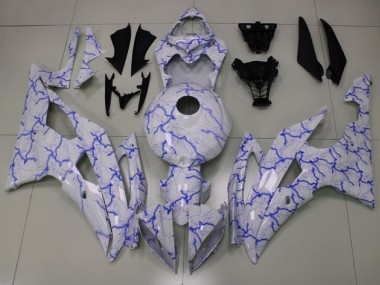 Carena Moto Yamaha YZF R6 2008-2016 - Bianco Blu Fulmine Fabbrica