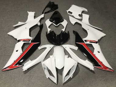 Carena Moto Yamaha YZF R6 2008-2016 - Bianco Rosso Nero Lucido Fabbrica