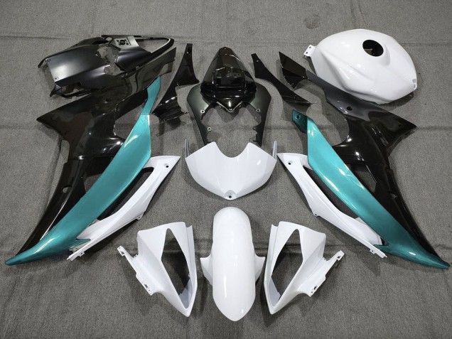 Carena Moto Yamaha YZF R6 2008-2016 - Bianco Nero Blu Verde Acqua