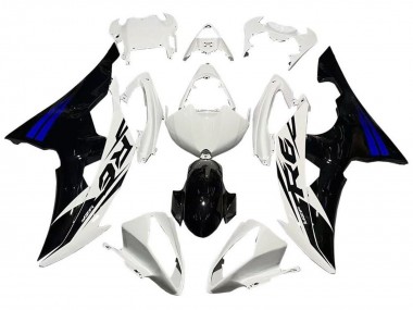 Carena Moto Yamaha YZF R6 2008-2016 - Bianco Blu Nero Lucido Fabbrica