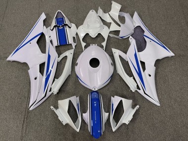 Kit Carena Moto Yamaha YZF R6 2008-2016 - Bianco Blu Fabbrica