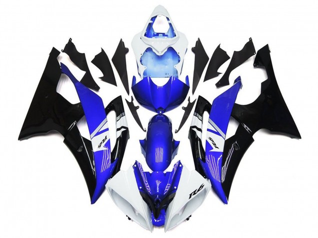 Carena Moto Yamaha YZF R6 2008-2016 - Bianco Blu Nero