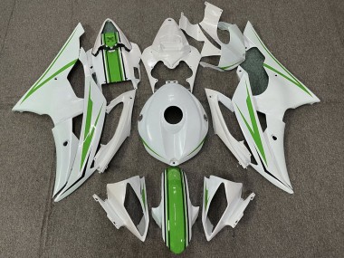 Carena Moto Yamaha YZF R6 2008-2016 - Bianco Verde Fabbrica
