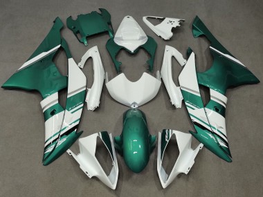 Carena Moto Yamaha YZF R6 2008-2016 - Bianco Verde Fabbrica