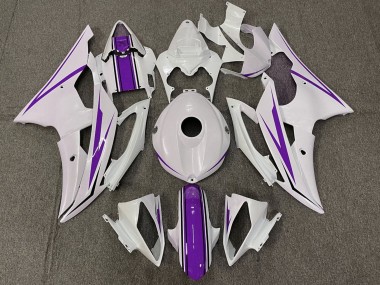 Carena Moto Yamaha YZF R6 2008-2016 - Bianco Viola Fabbrica