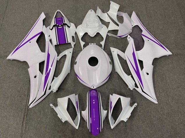 Carena Moto Yamaha YZF R6 2008-2016 - Bianco Viola