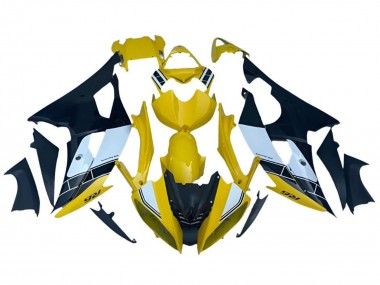 Carena Moto Yamaha YZF R6 2008-2016 - Giallo Bianco Nero Banda Fabbrica