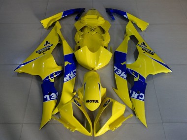 Carena Moto Yamaha YZF R6 2008-2016 - Giallo Blu Cammello Motul Michelin Fabbrica
