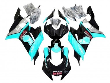 Carene Moto Yamaha YZF R6 2017-2025 - Turchese Blu Nero Lucido Petronas Fabbrica