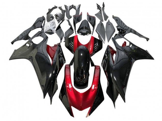 Carene Moto Yamaha YZF R6 2017-2025 - Rosso Nero Lucido