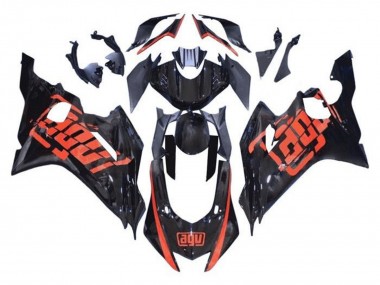 Carene Moto Yamaha YZF R6 2017-2025 - Nero Lucido Rosso AGV Fabbrica