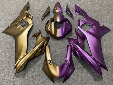 Carene Moto Yamaha YZF R6 2017-2025 - Oro Opaco Viola Diviso Fabbrica