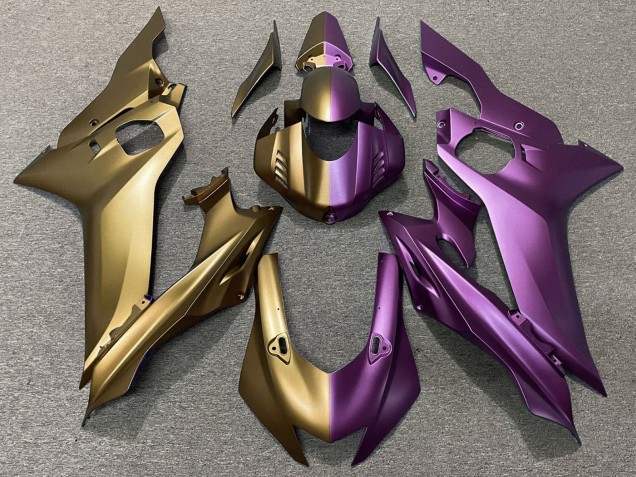 Carene Moto Yamaha YZF R6 2017-2025 - Oro Opaco Viola Diviso