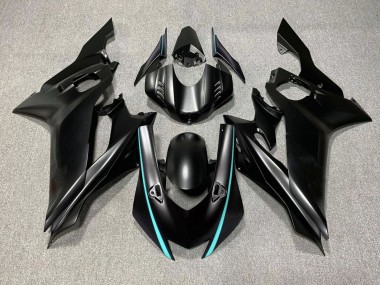 Carene Moto Yamaha YZF R6 2017-2025 - Nero Opaco Turchese Blu Fabbrica