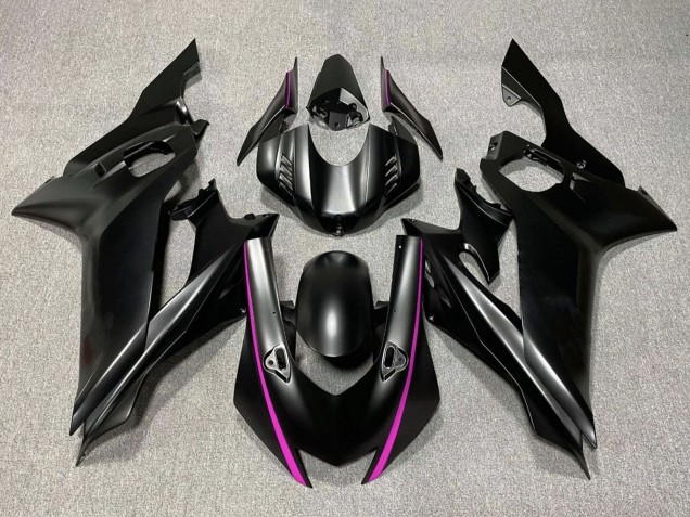 Carene Moto Yamaha YZF R6 2017-2025 - Nero Opaco Rosa