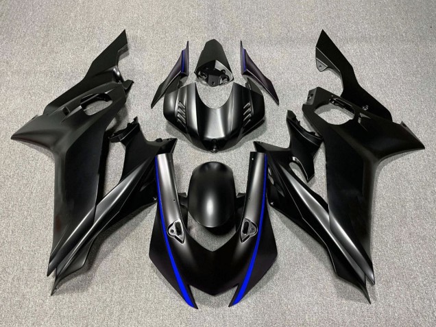 Carene Moto Yamaha YZF R6 2017-2025 - Nero Opaco Blu