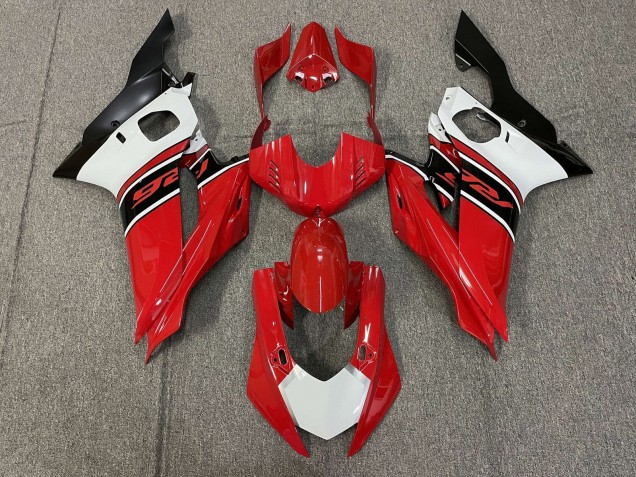 Carene Moto Yamaha YZF R6 2017-2025 - Bianco Rosso Nero Opaco